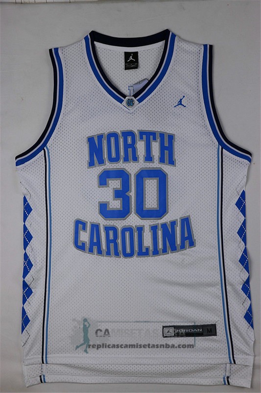 Camiseta NCAA Universidad de Carolina del Norte Wallace Blanco